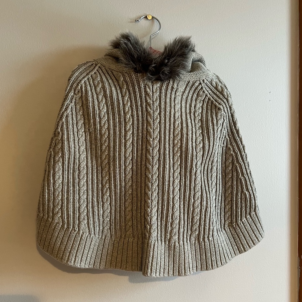 EUC Toddler Girl Shawl Type Sweater / Coat